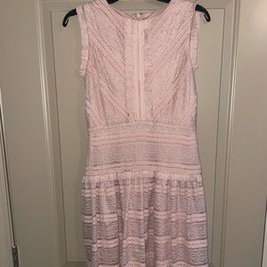 Julia Jordan - light pink lace mini dress - size 4